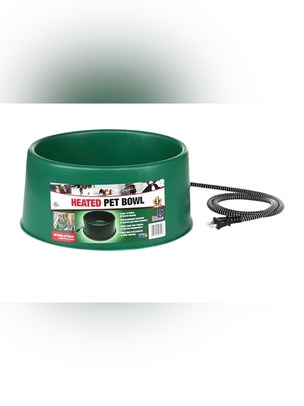 Heated Pet Bowl - 1.5 gallon - 60 watt